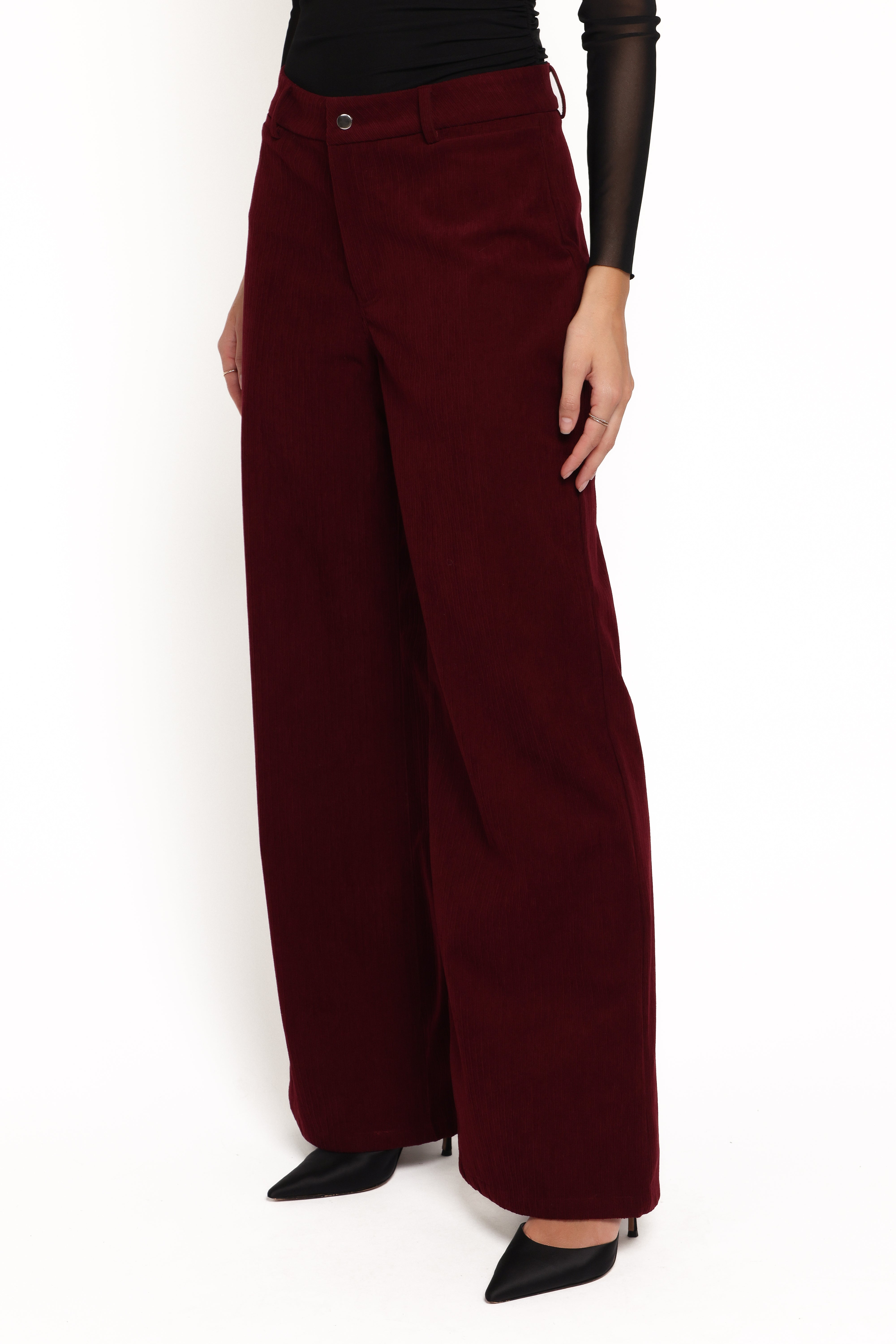 Women’s Berry Corduroy Pants, High-Rise Straight Leg