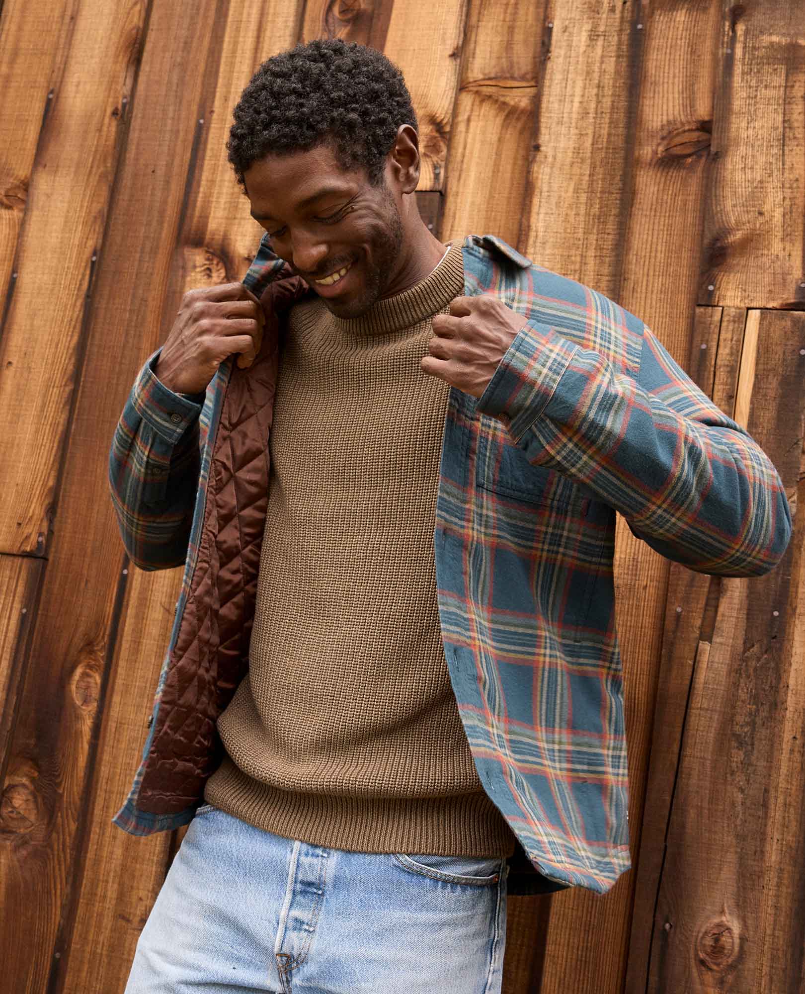 Men’s Shirt Jacket, Quilted Insulated Layer