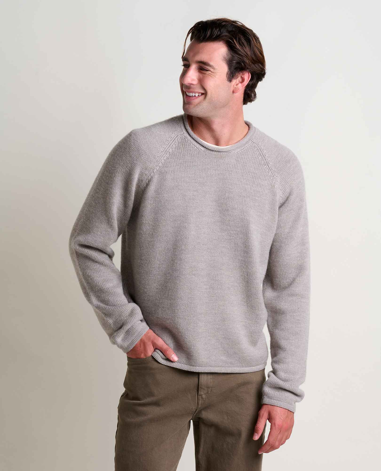 Men’s Rollneck Sweater, Merino & Organic Cotton
