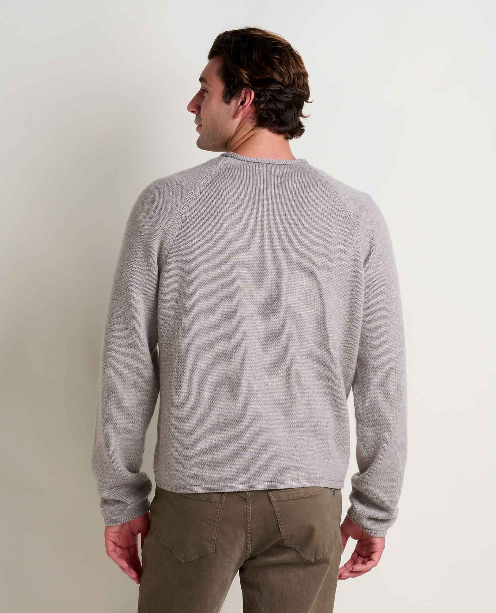 Men’s Rollneck Sweater, Merino & Organic Cotton