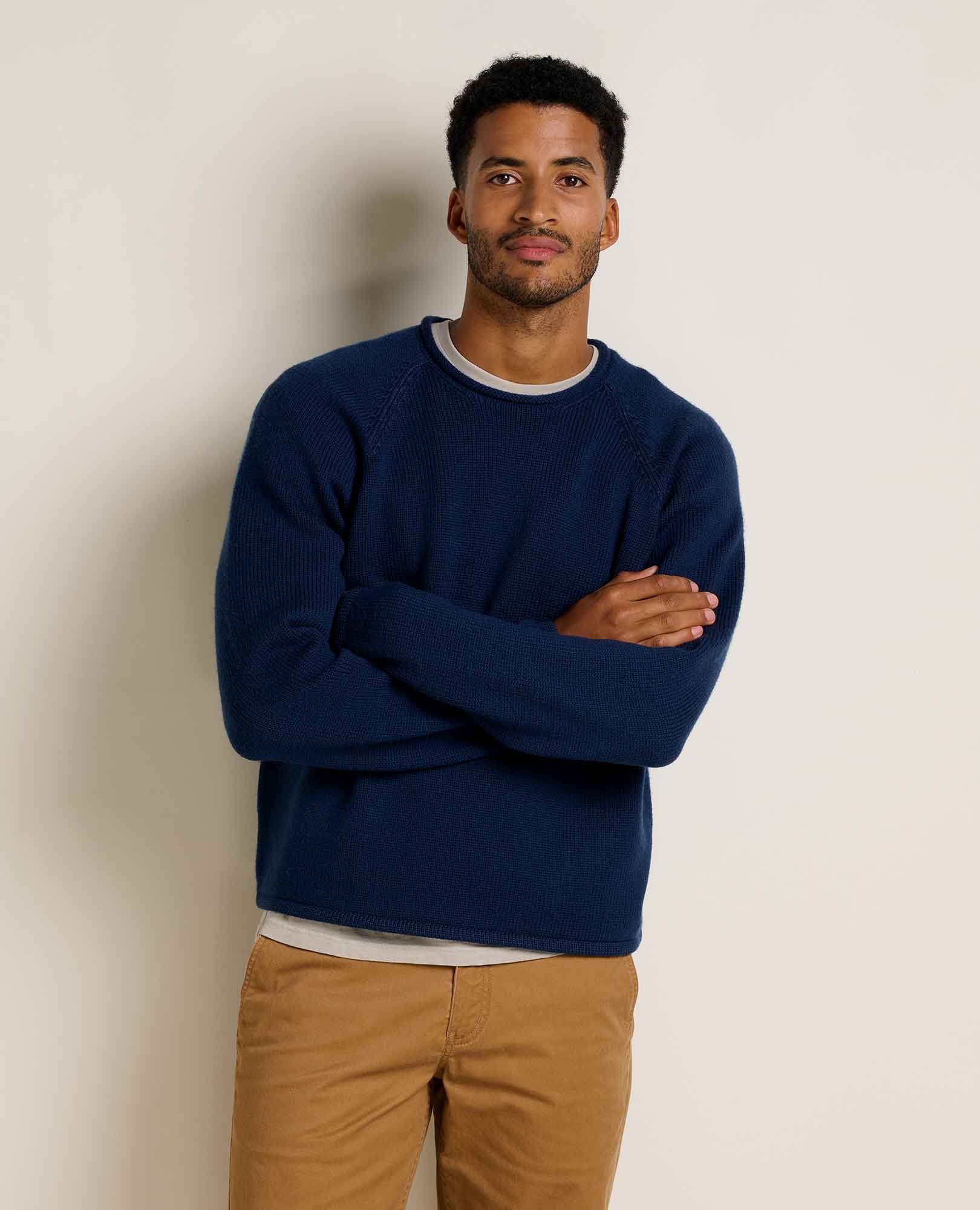 Men’s Sweater, Rollneck Itch Free Knit