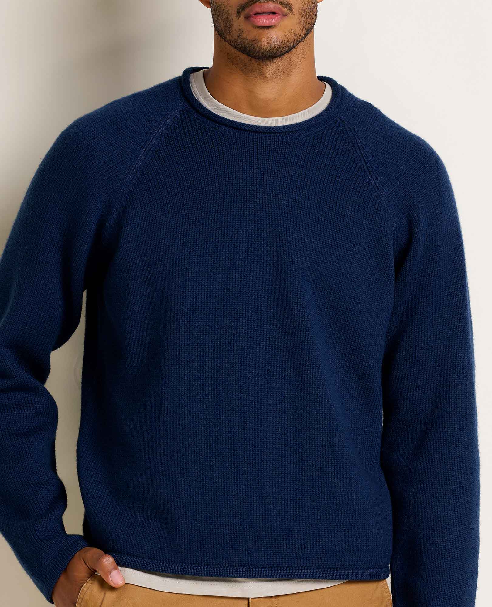 Men’s Sweater, Rollneck Itch Free Knit