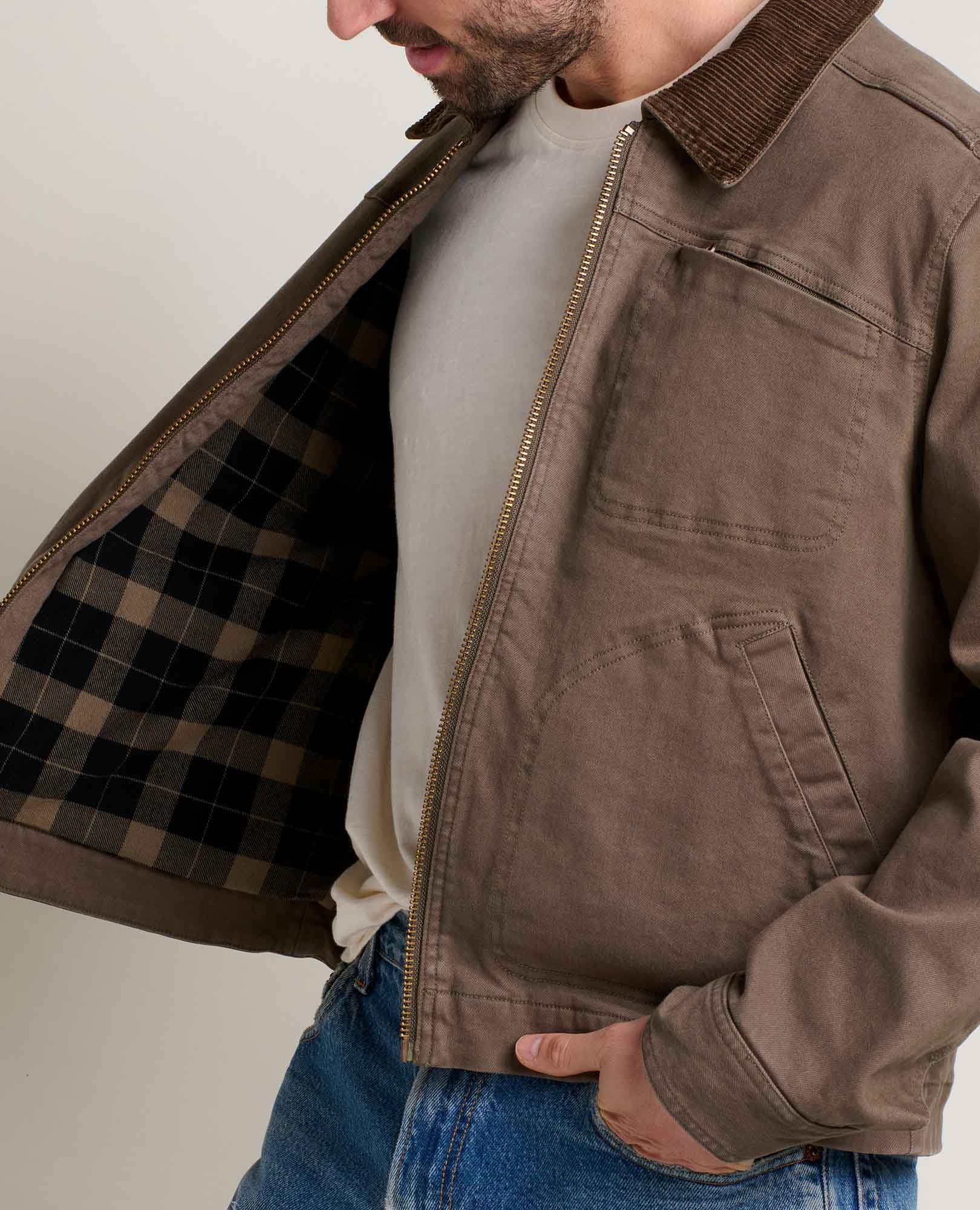 Men’s Trucker Jacket, Flannel Lined Workwear