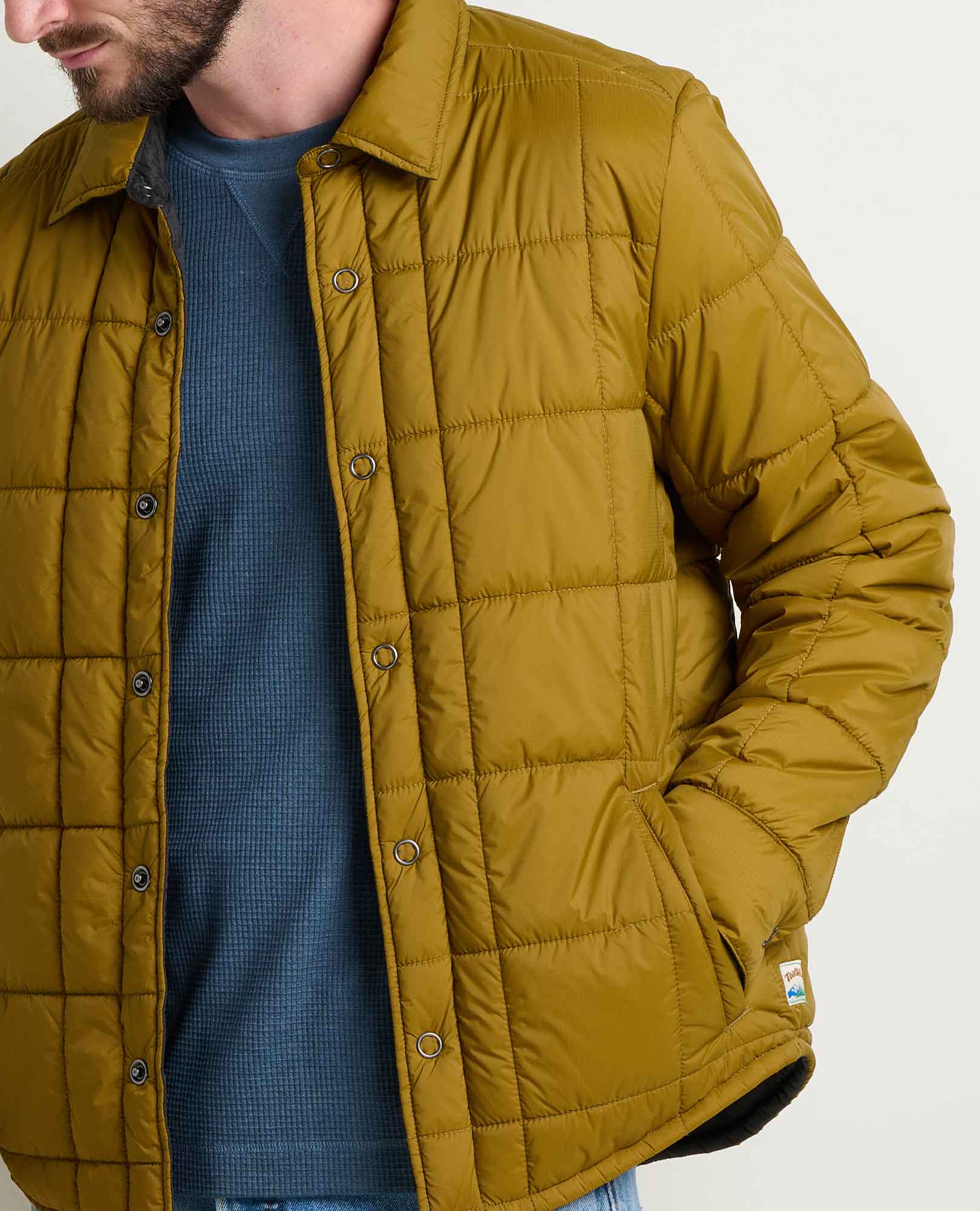 Men’s Shirt Jacket, Lightweight Water-Resistant
