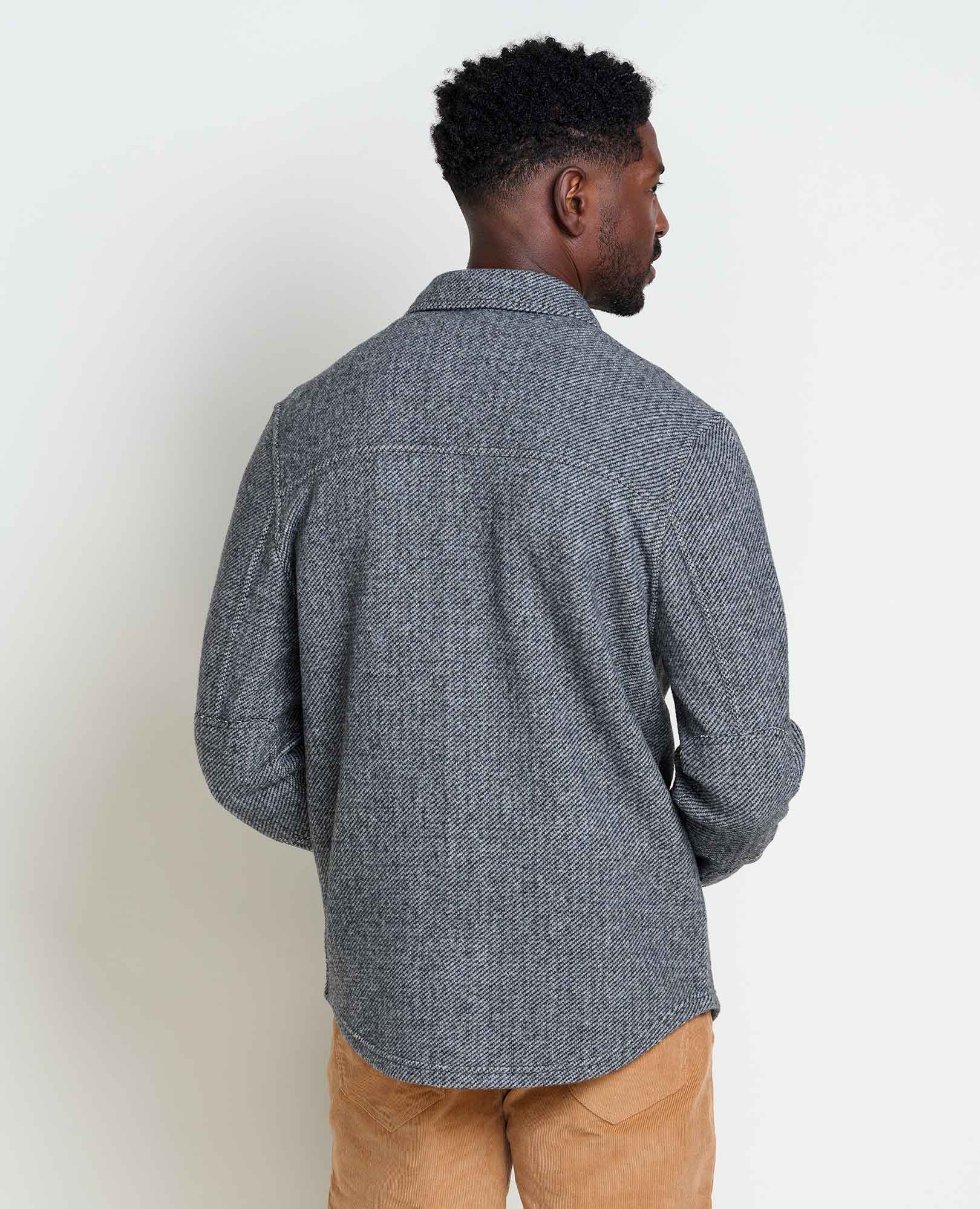 Men’s Wool Shirt Jacket, Durable Textured Layer