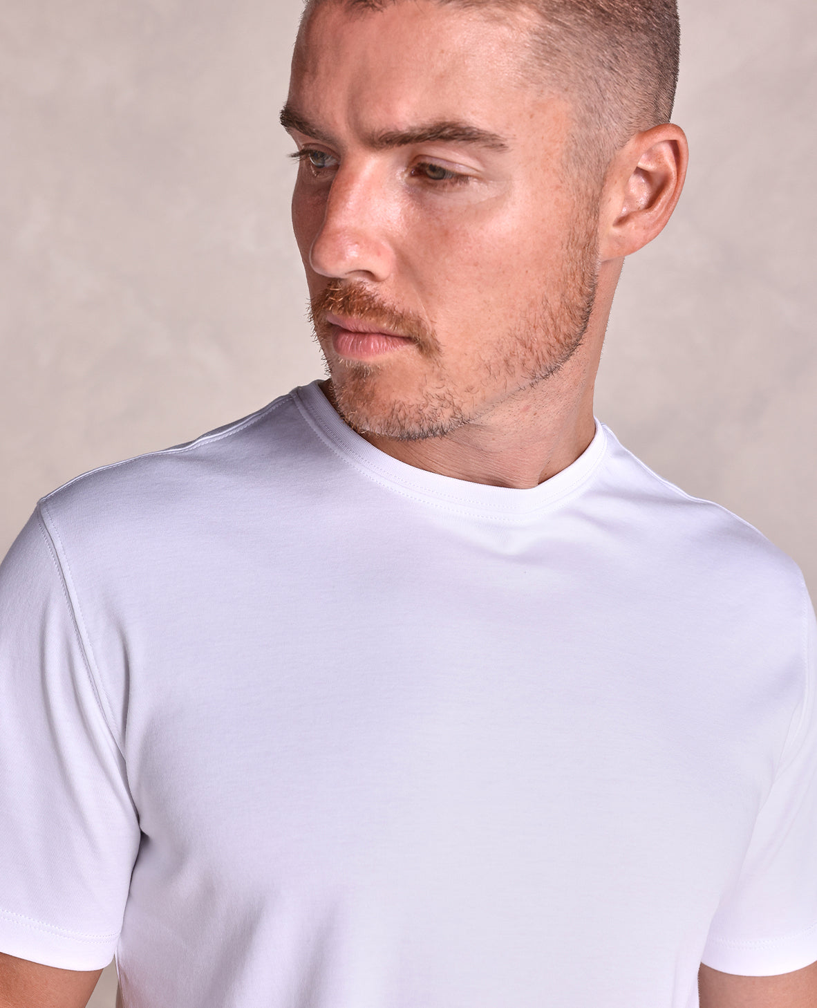 Men’s Cotton Crew Neck T-Shirt Short Sleeve, Soft Drape