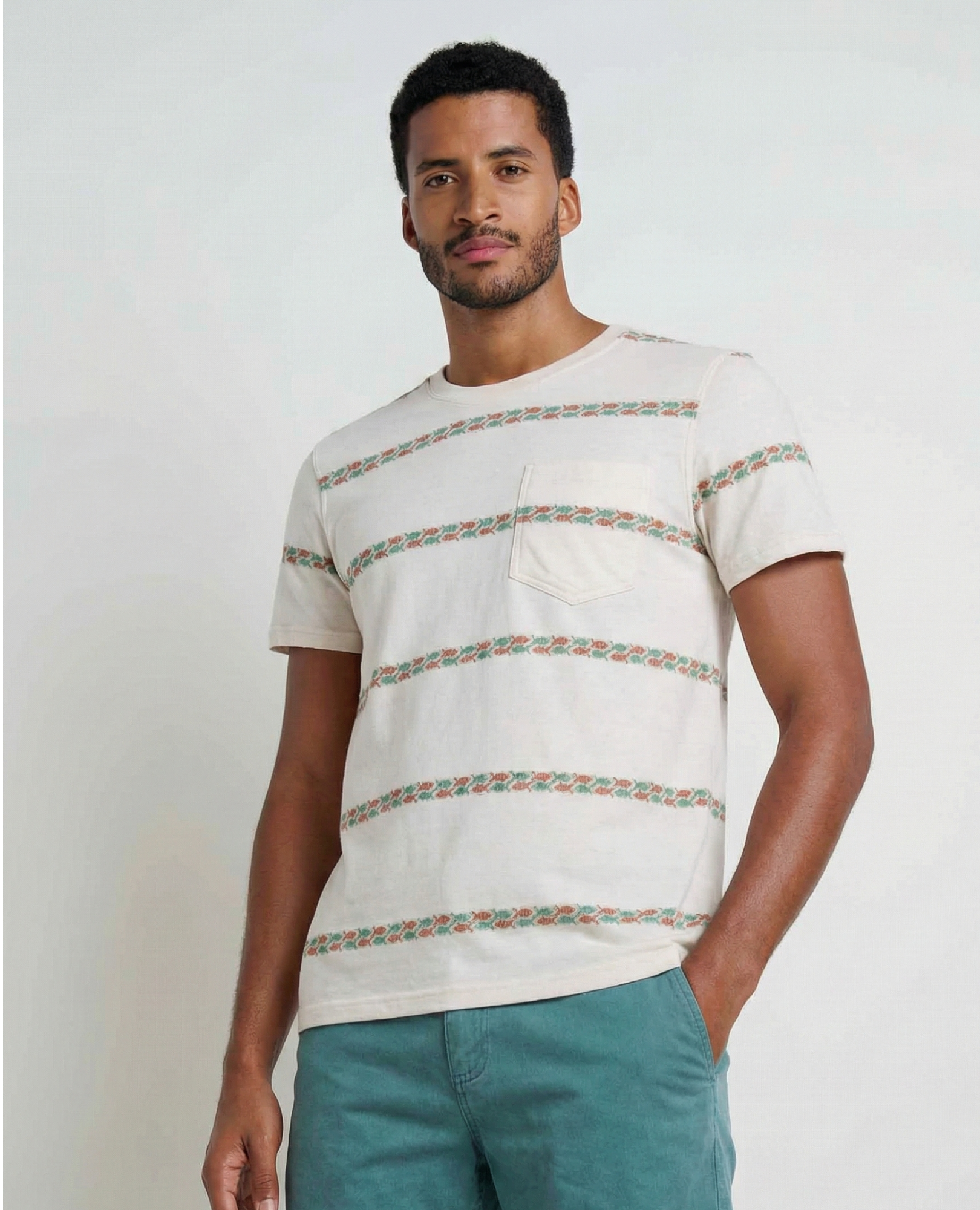 Men’s Soft Crew T-Shirt Organic Blend, Durable Fit