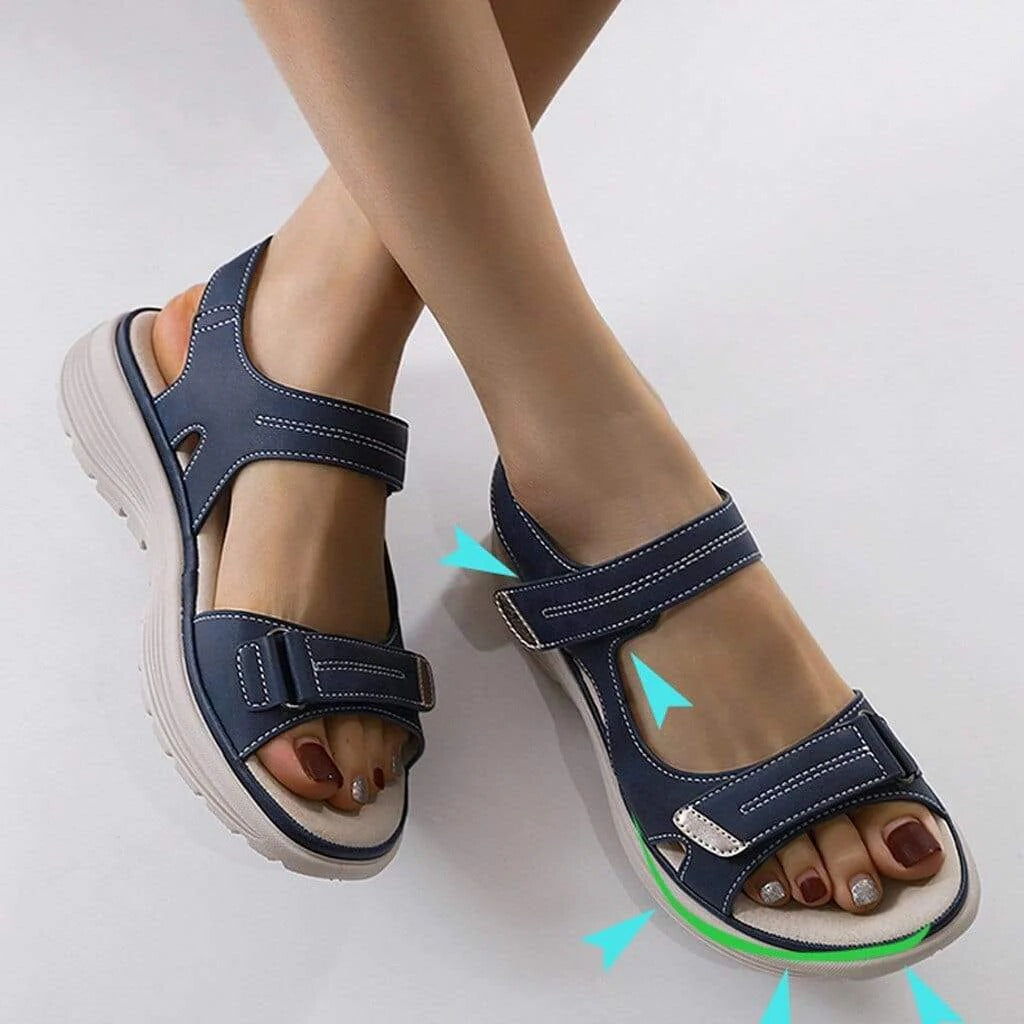 Women's Orthopedic Sandals with Adjustable Straps and Arch Support, Platform Sole
