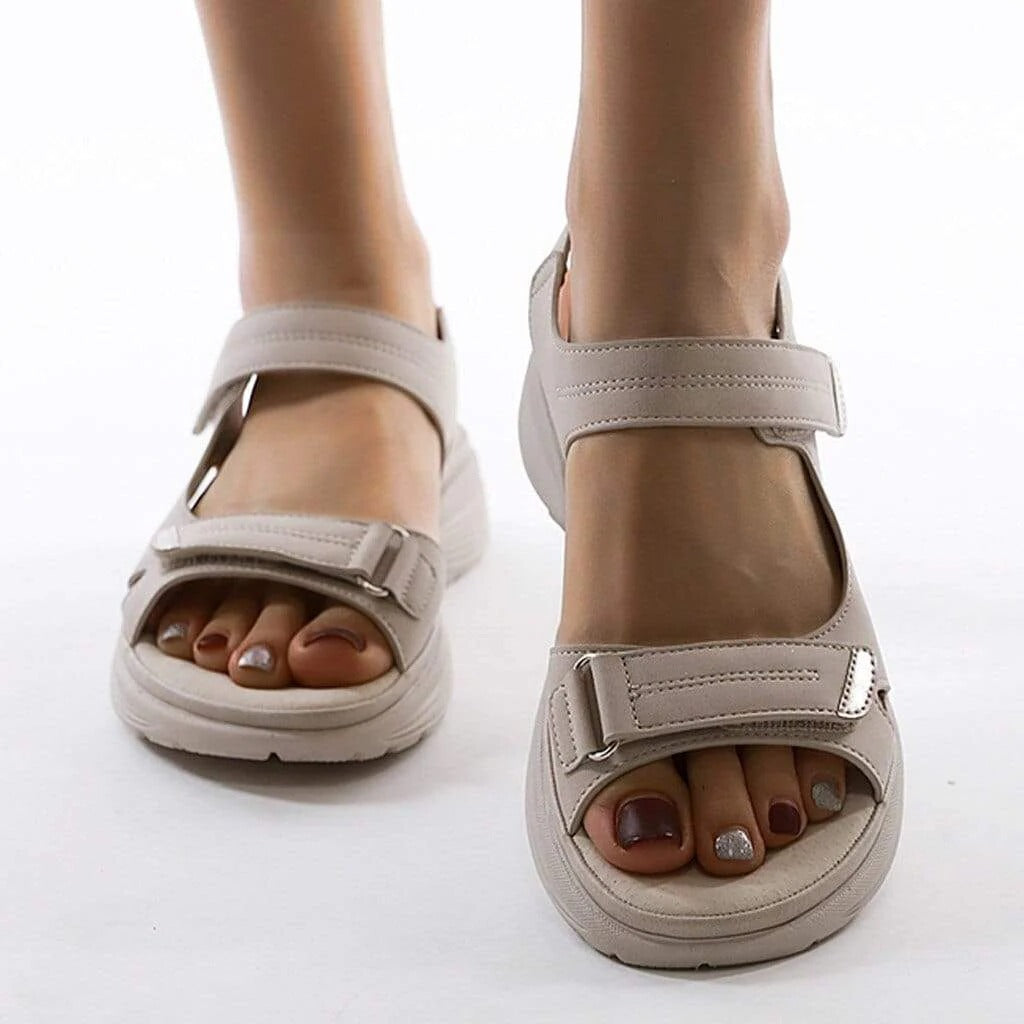 Women's Orthopedic Sandals with Adjustable Straps and Arch Support, Platform Sole