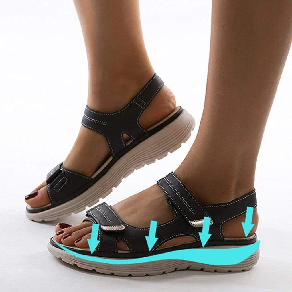 Women's Orthopedic Sandals with Adjustable Straps and Arch Support, Platform Sole