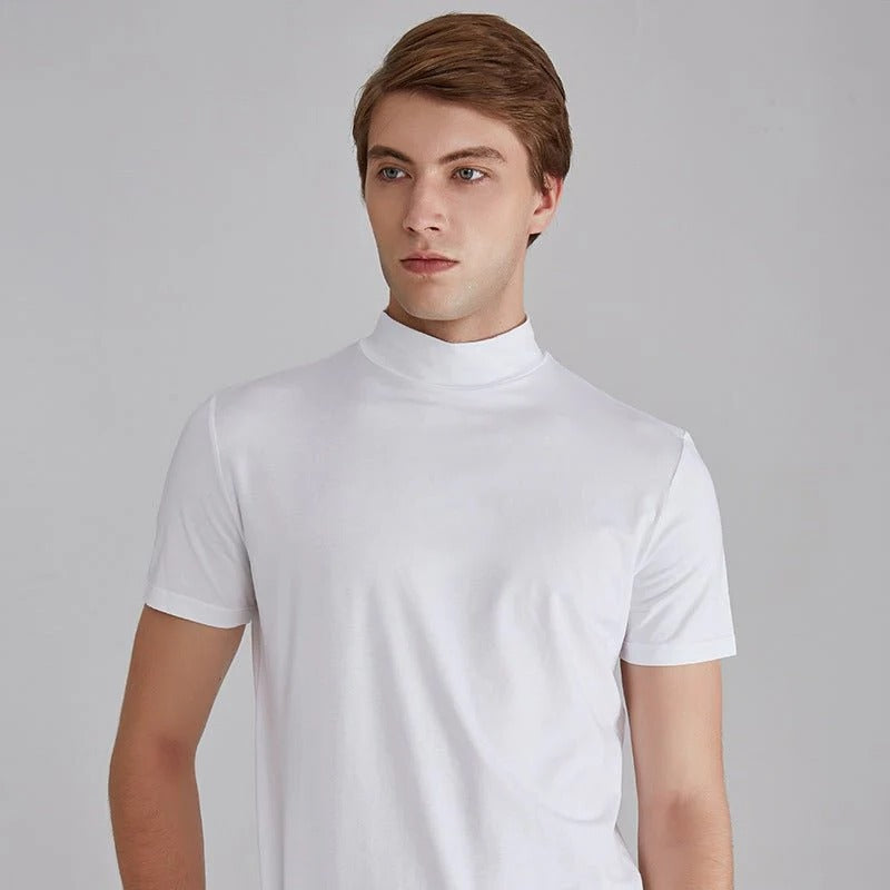 Men's Cotton Blend Turtleneck with Comfortable Fit and Breathable Fabric