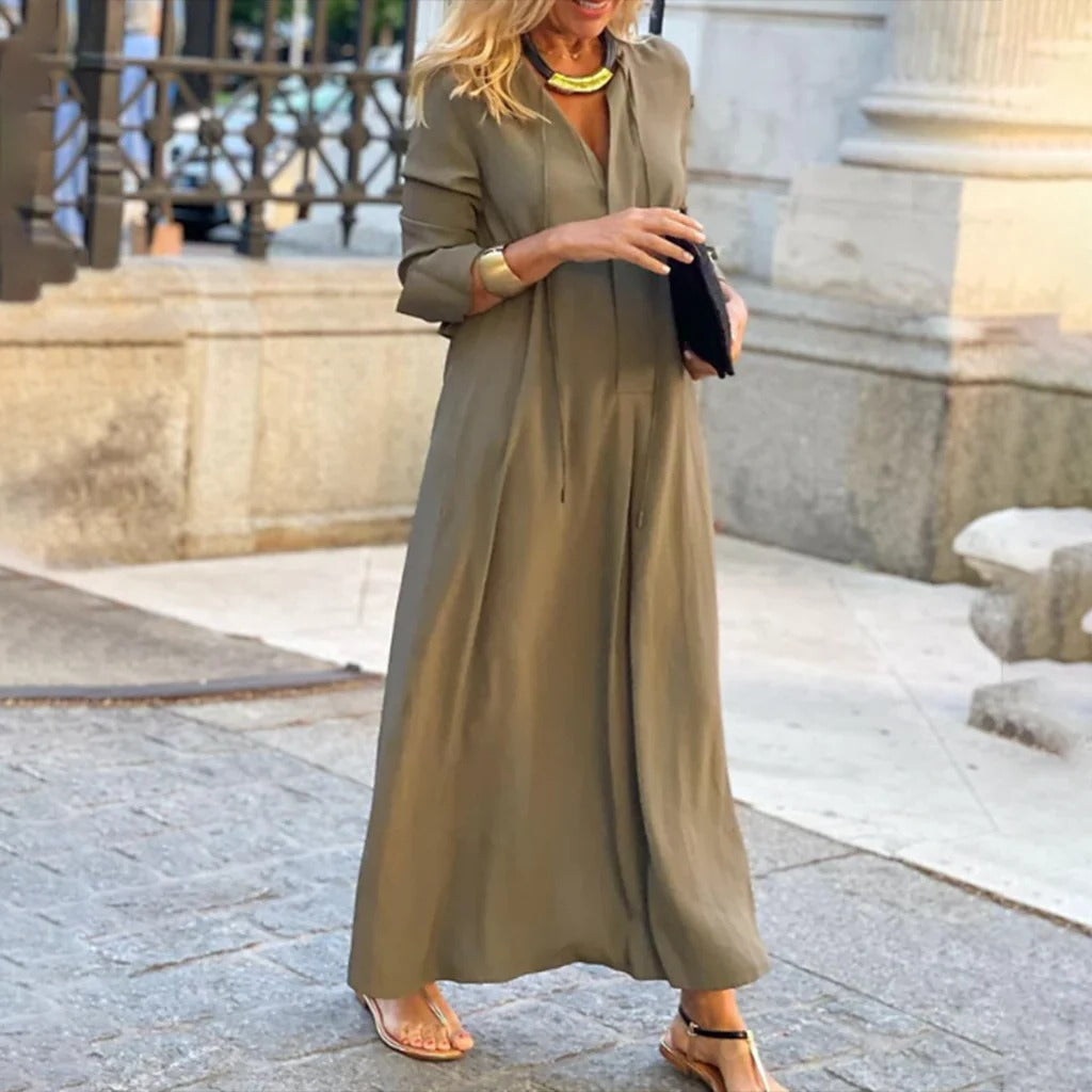 Women's Casual Dress with Breathable Fabric and Contemporary Silhouette