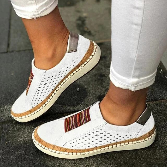 Women's Orthopedic Casual Sneaker with Three-Arch Support and Toe Alignment