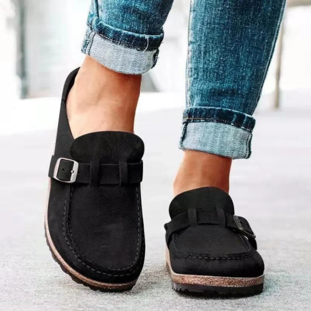 Women's Open-Toe Sandals with Adjustable Buckle Strap and Breathable Design