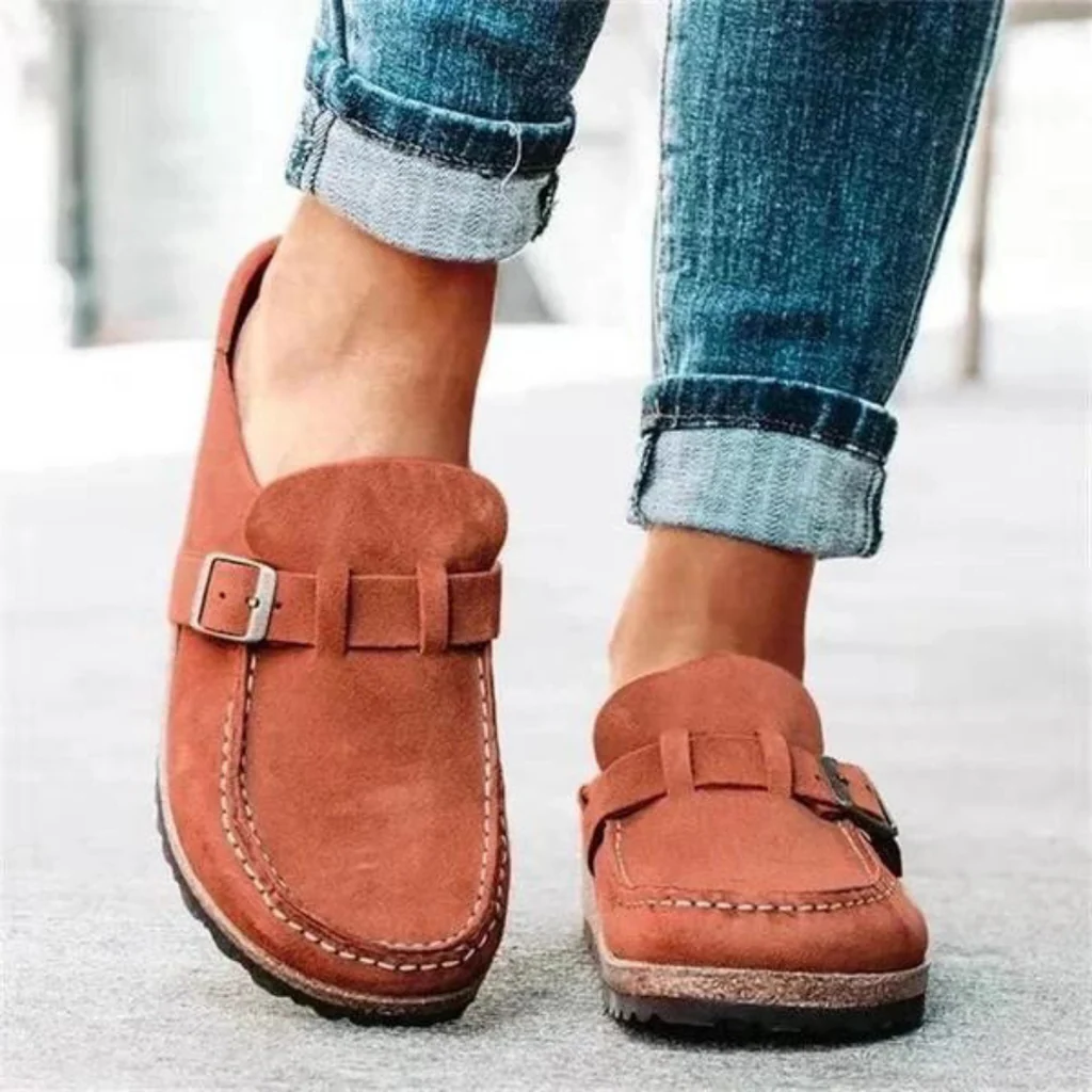 Women's Open-Toe Sandals with Adjustable Buckle Strap and Breathable Design
