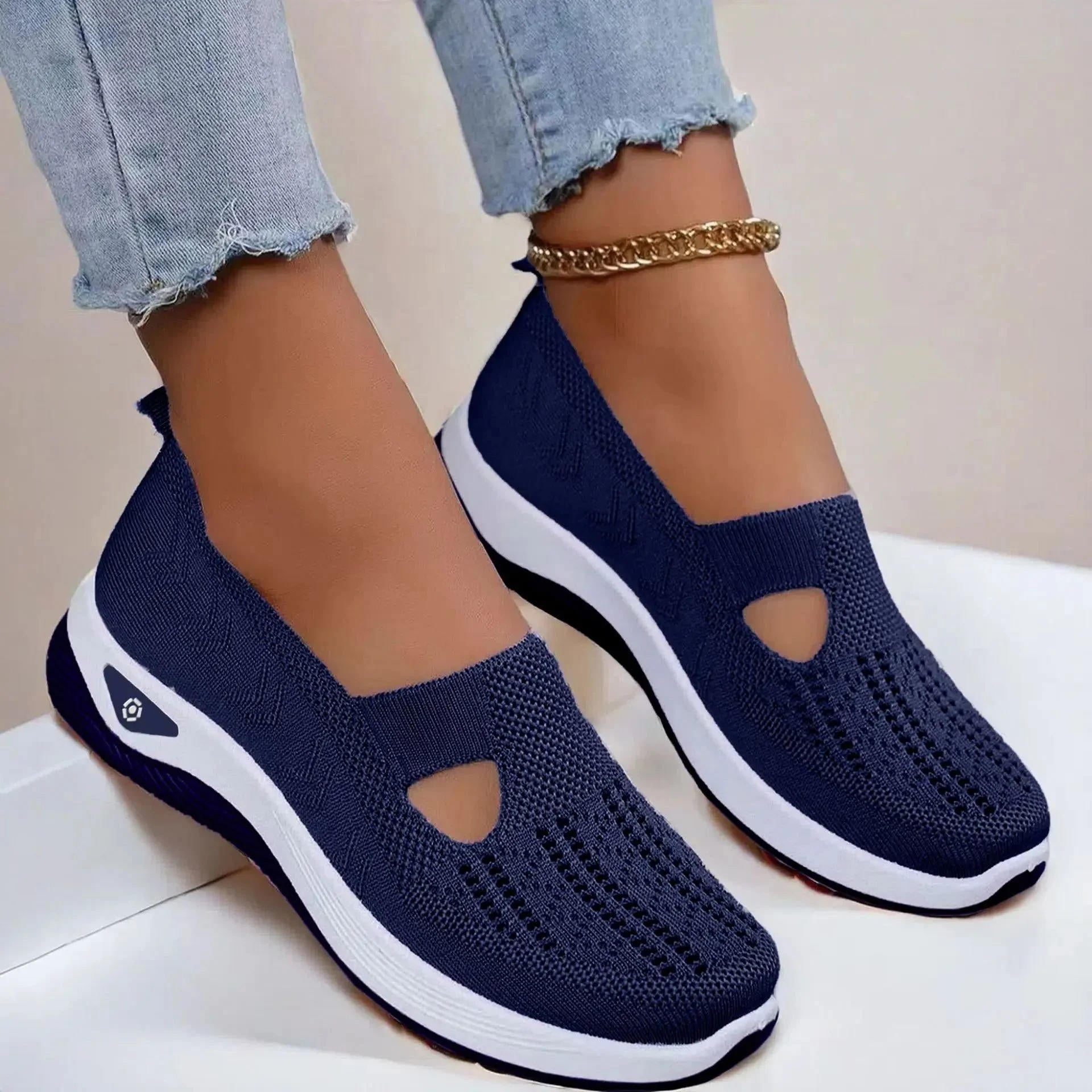 Women's Slip On Orthopedic Shoes with Memory Foam and Triple Arch Support