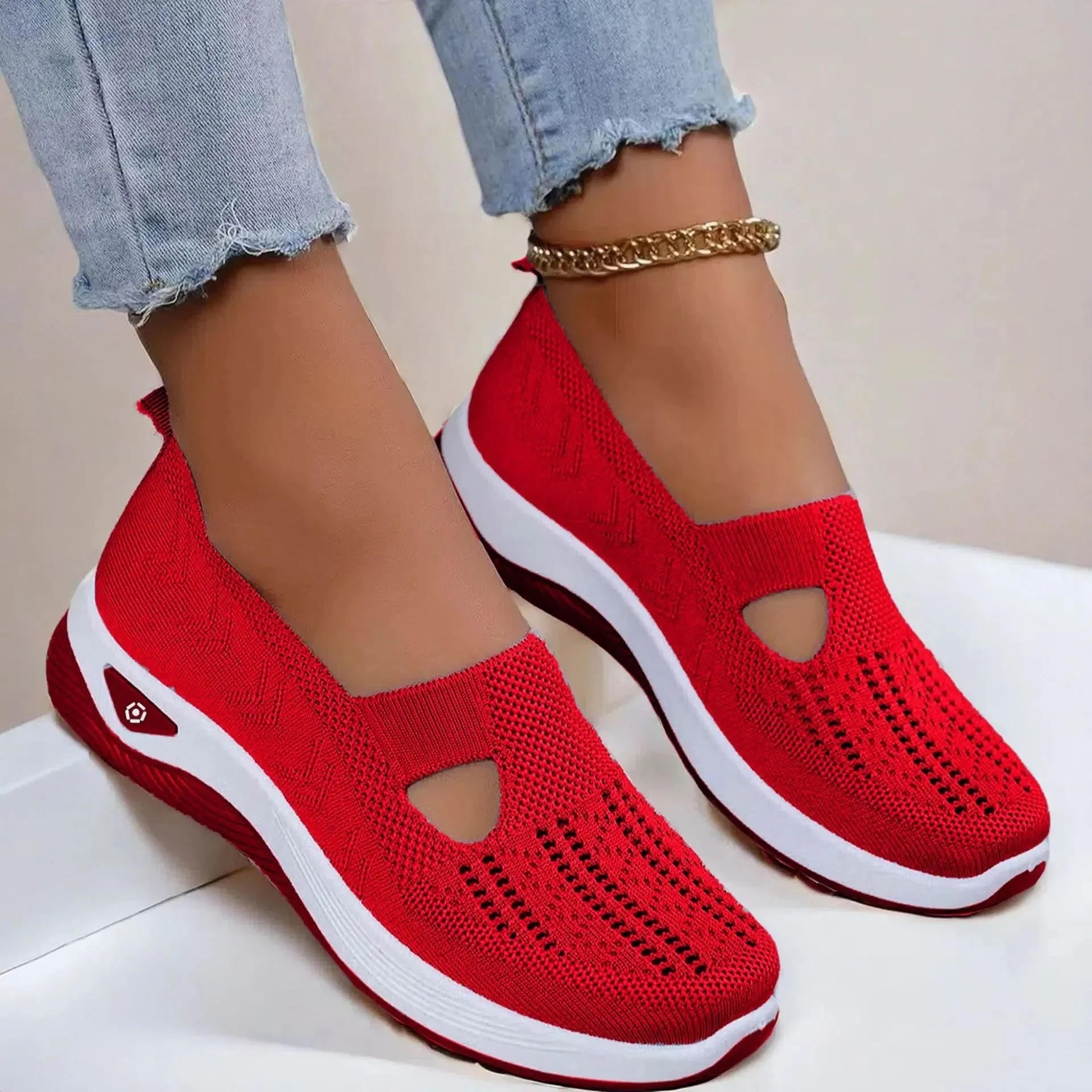 Women's Slip On Orthopedic Shoes with Memory Foam and Triple Arch Support