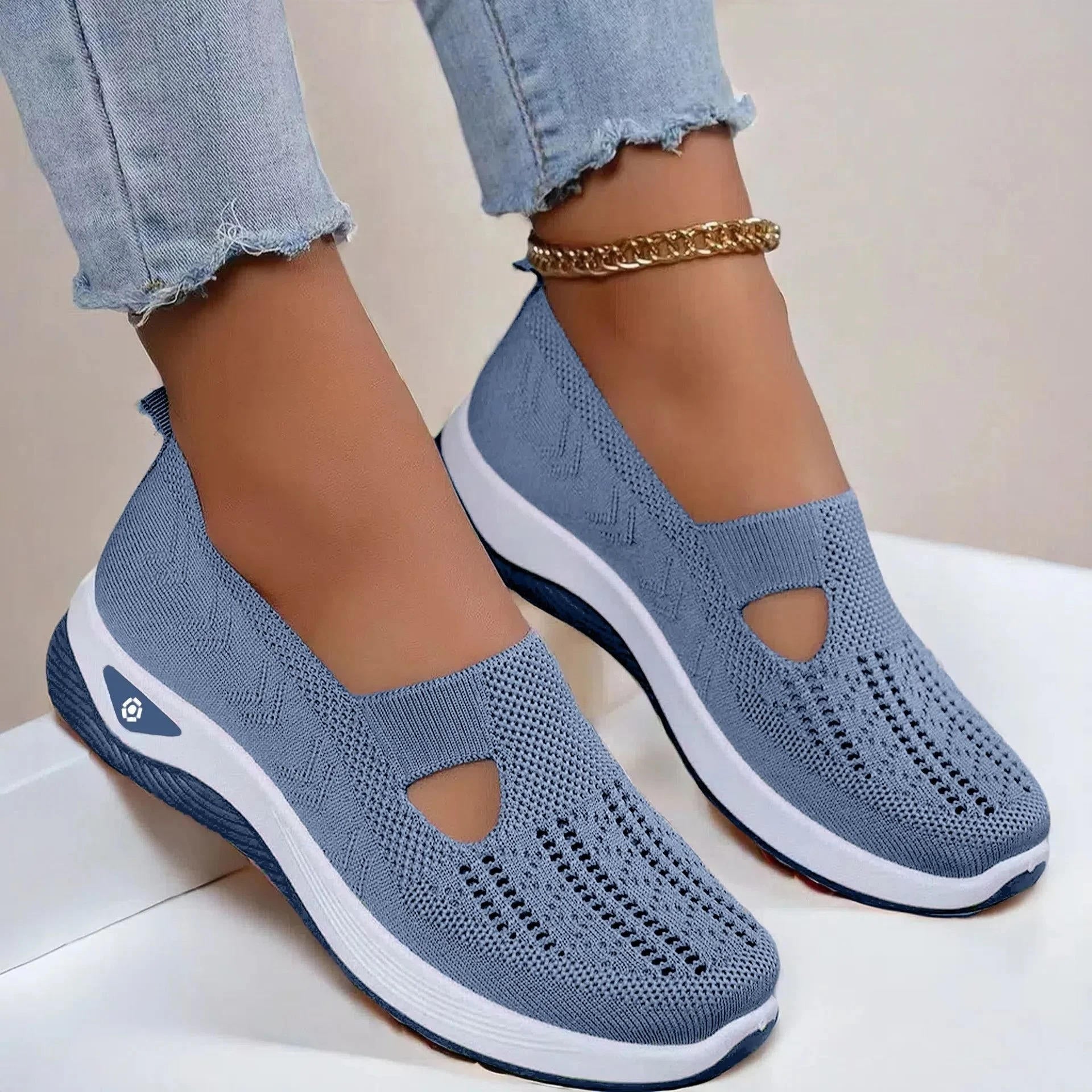 Women's Slip On Orthopedic Shoes with Memory Foam and Triple Arch Support