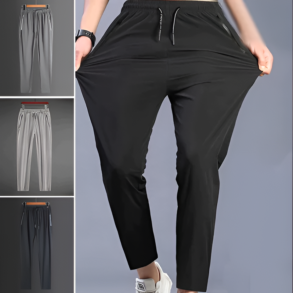 Men's Four-Way Stretch Hiking Pants with Quick Dry Moisture Management and Tapered Ankle
