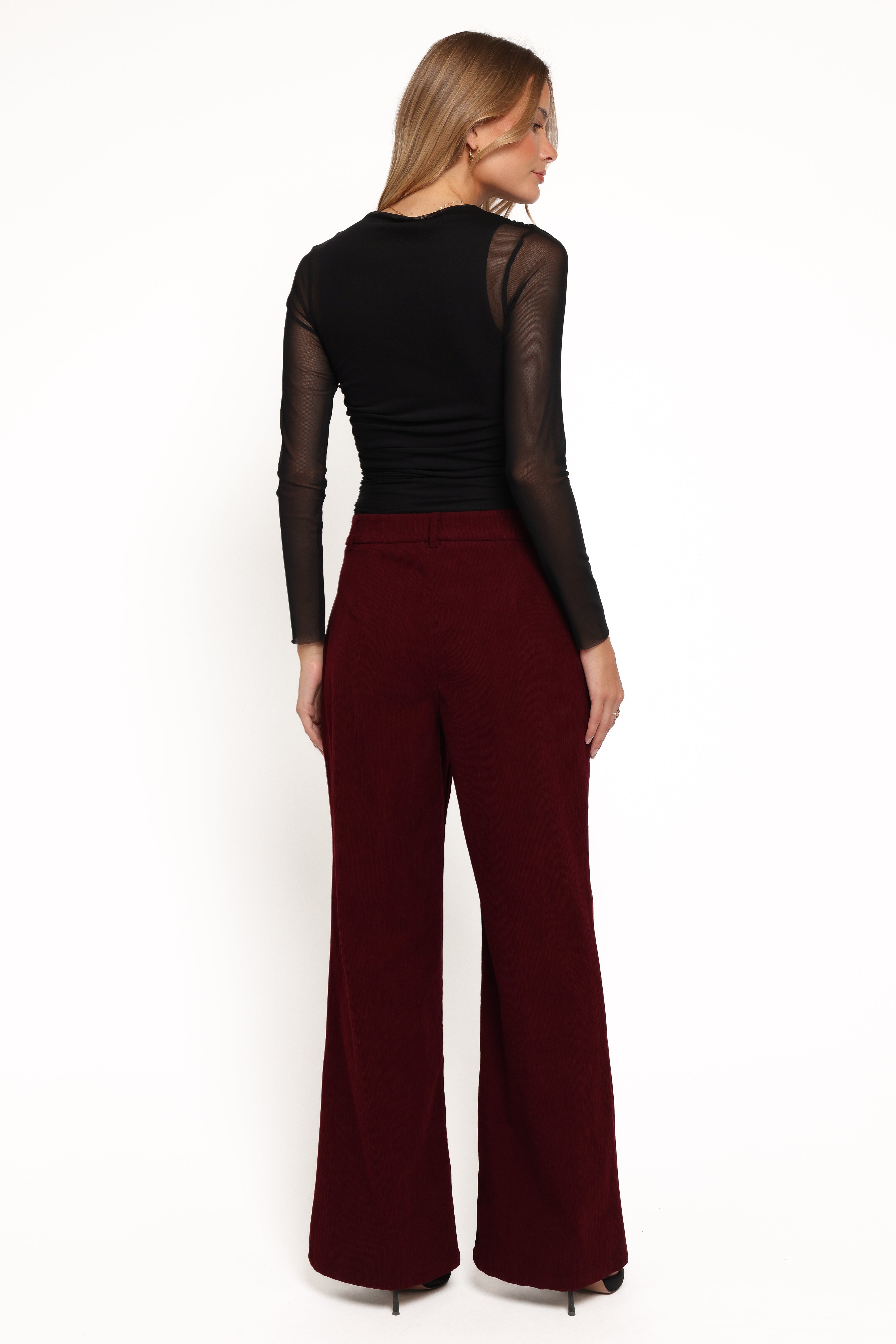 Women’s Berry Corduroy Pants, High-Rise Straight Leg