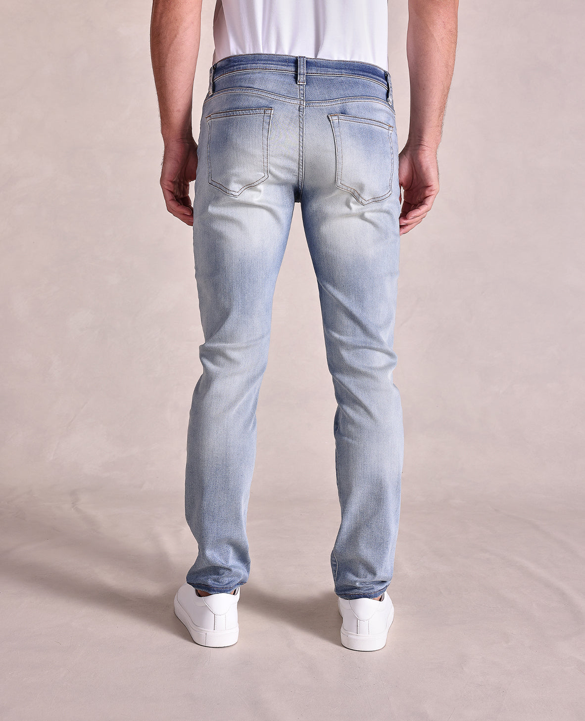 Men’s Slim Straight Denim Jeans 4-Way Stretch, Comfortable Fit