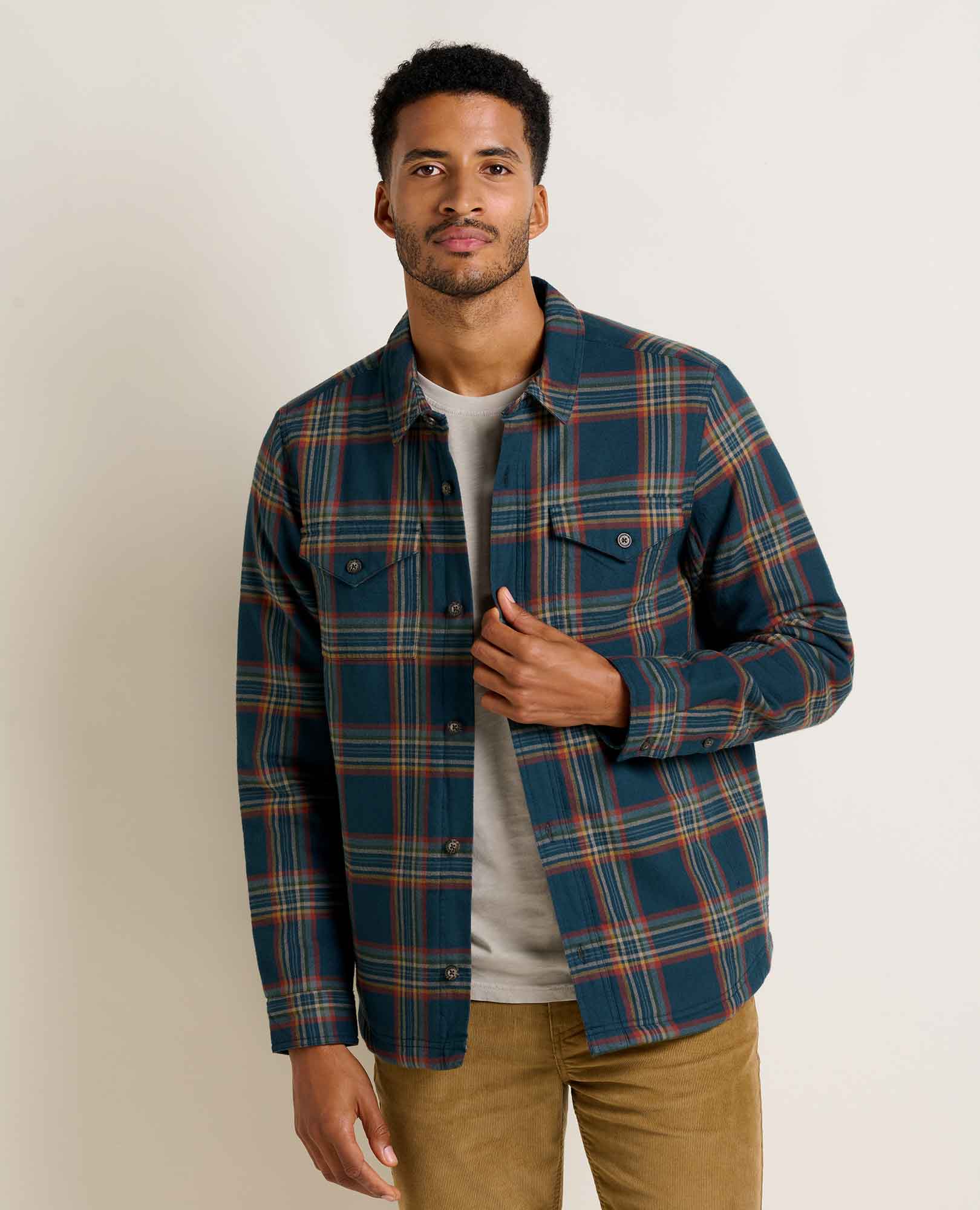 Men’s Shirt Jacket, Quilted Insulated Layer