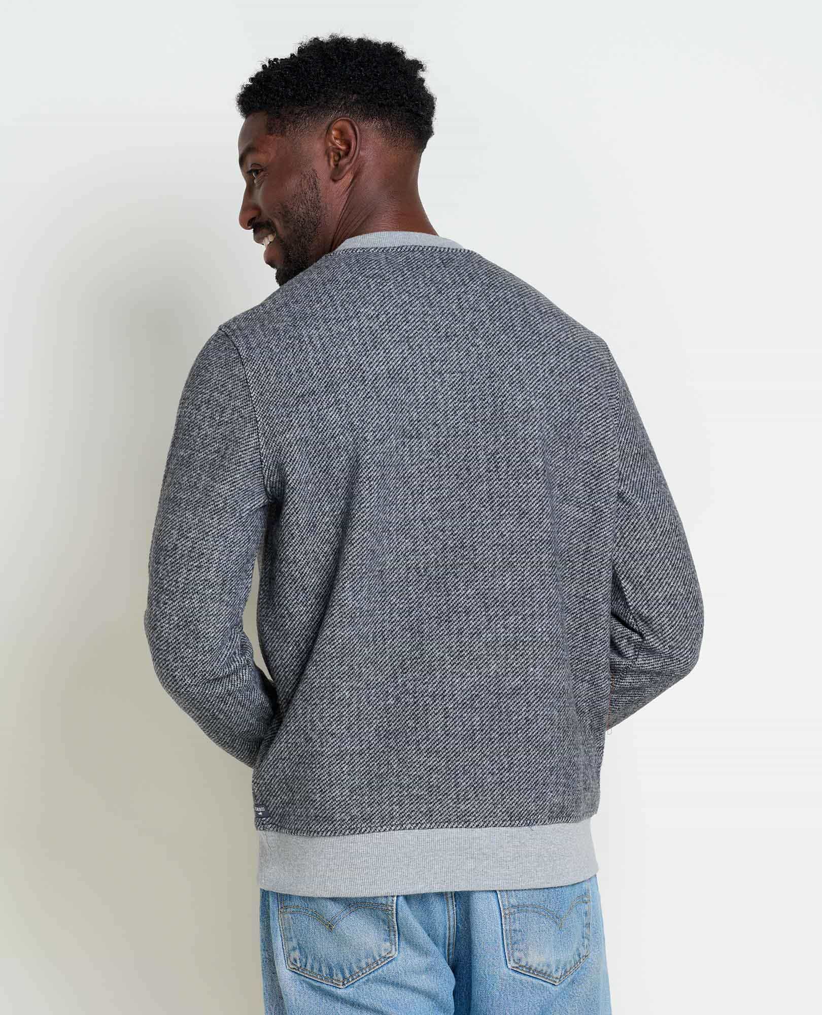 Men's Crew Sweater, Durable Wool Layer