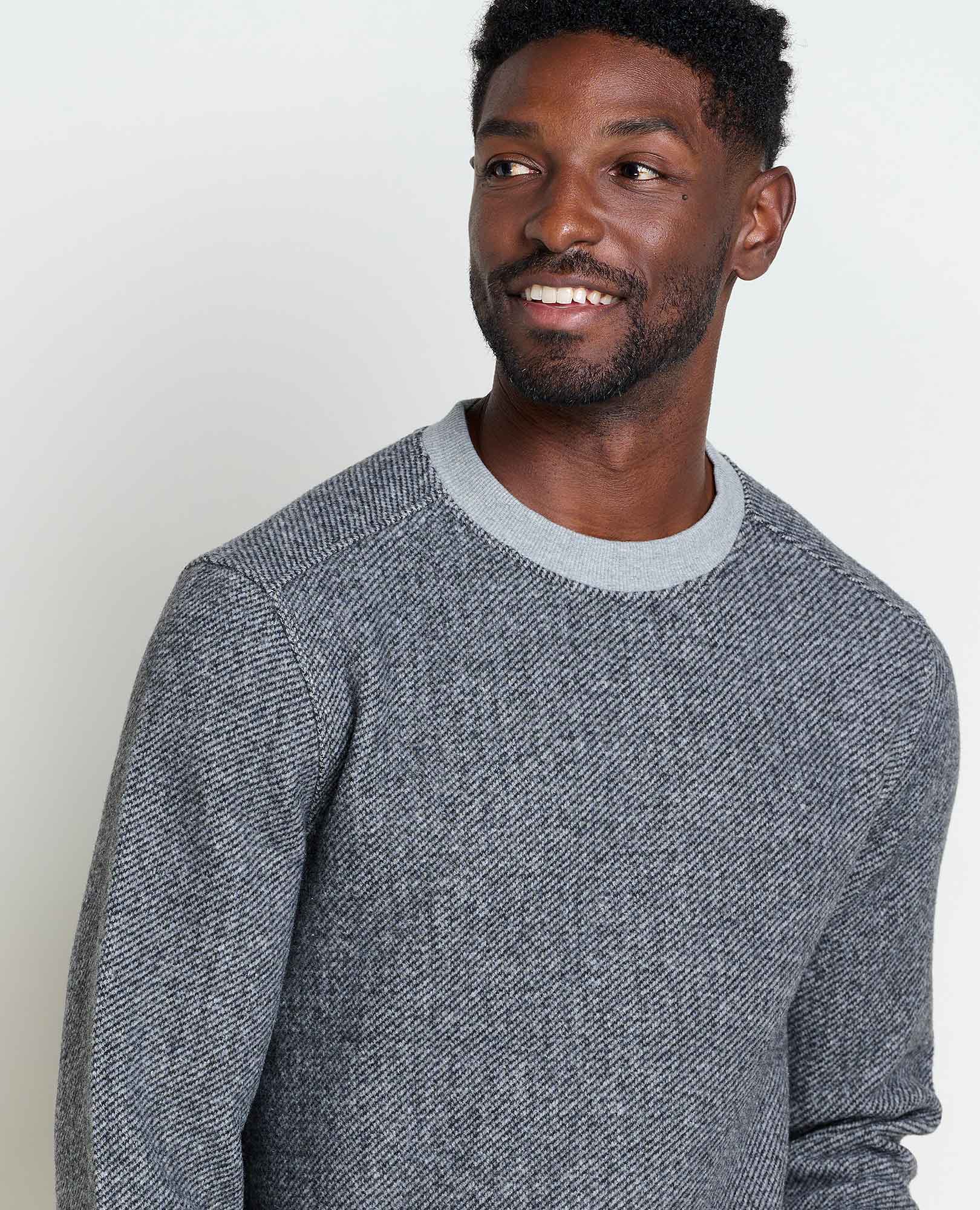 Men's Crew Sweater, Durable Wool Layer