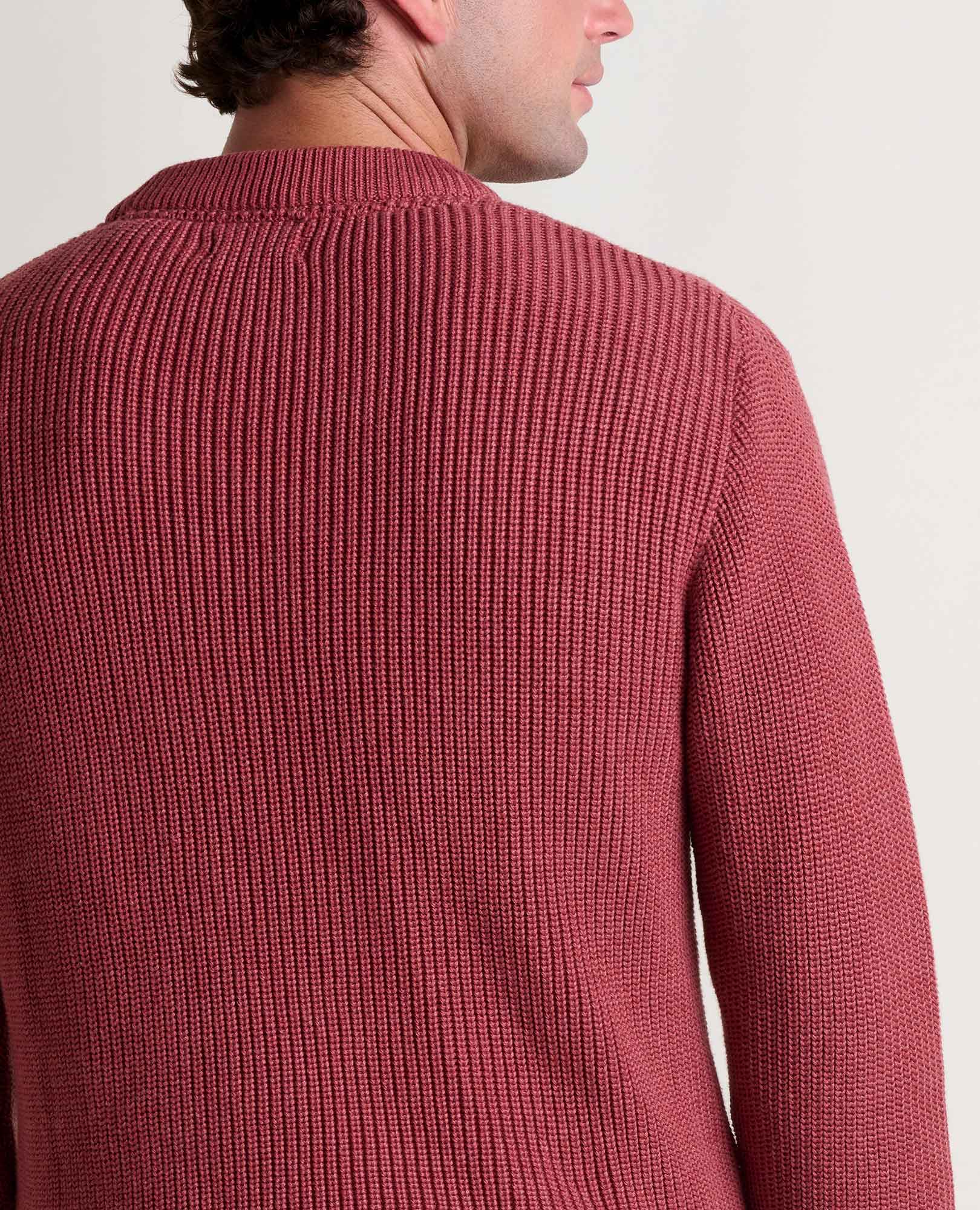 Men’s Crew Sweater, Relaxed Fit Shaker Stitch