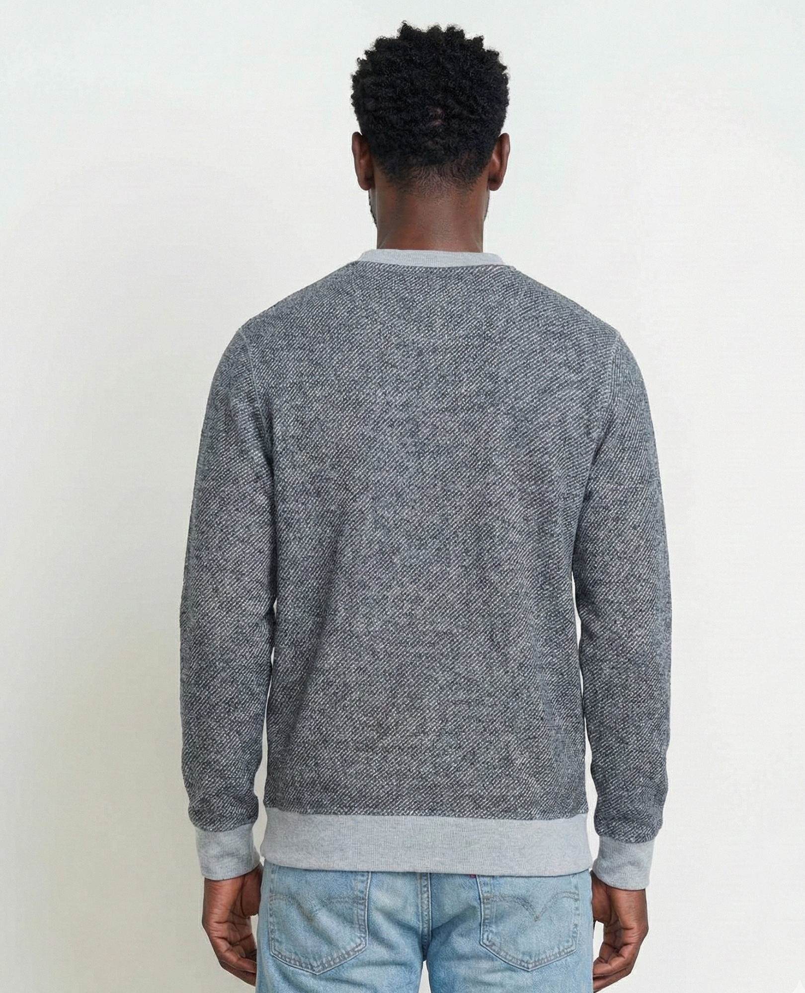 Men's Crew Sweater, Durable Wool Layer