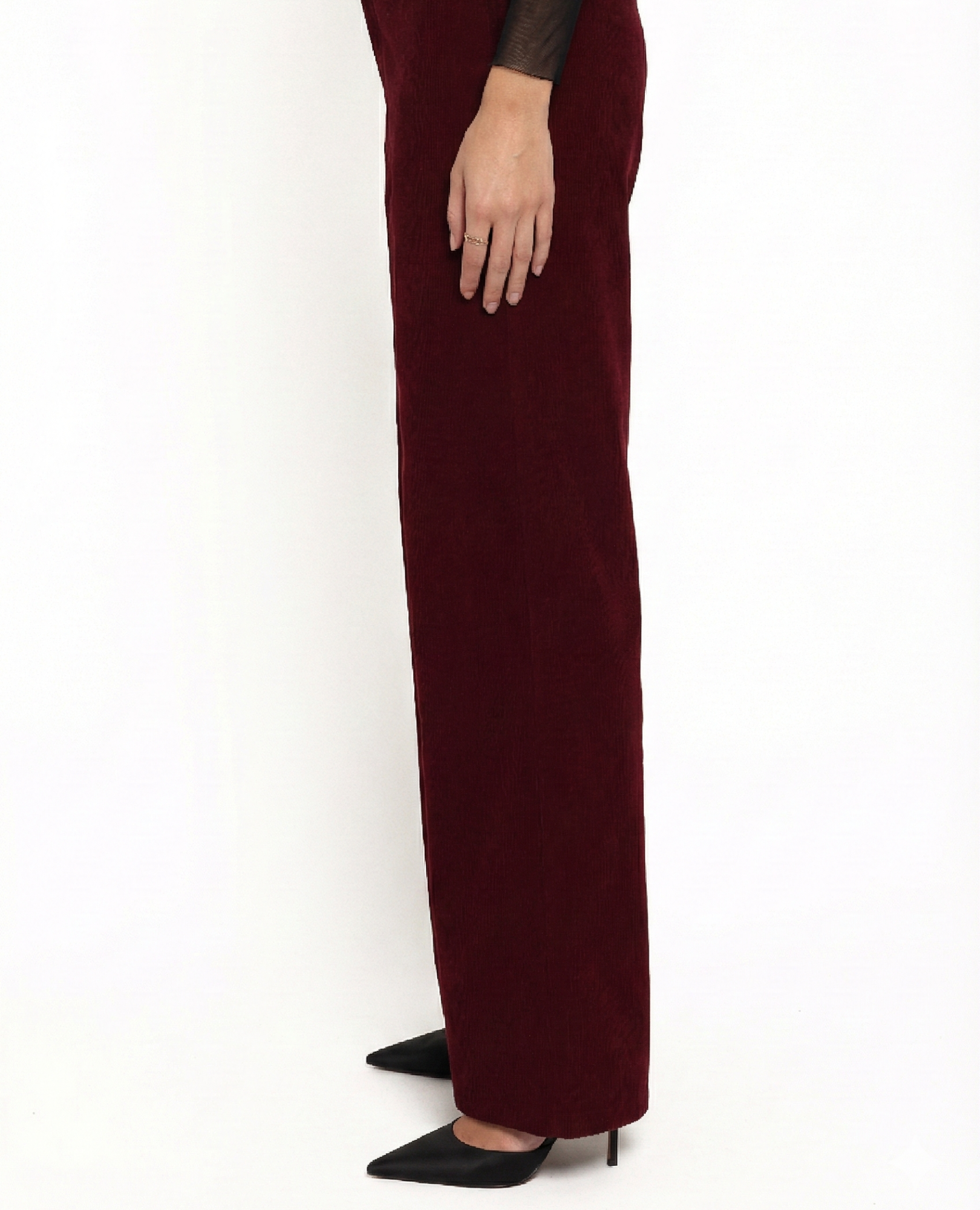 Women’s Berry Corduroy Pants, High-Rise Straight Leg