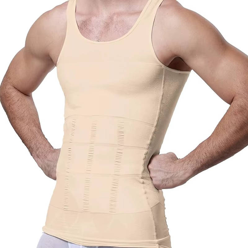 Men's Compression Tank Top with Moisture Wicking and Back Support, 3 Pack