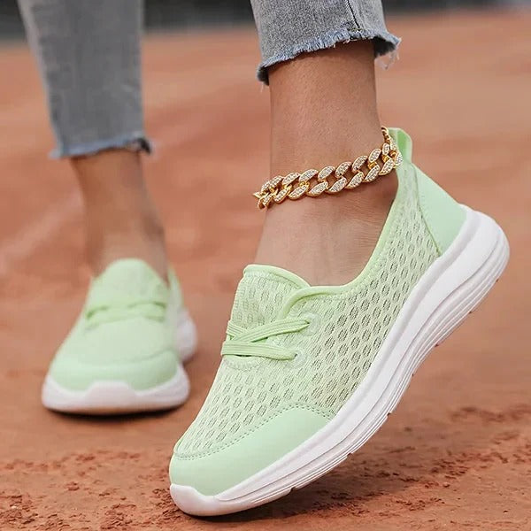 Women's Orthopedic Walking Shoes with Memory Foam Cushioning and Mesh Breathability