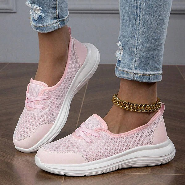 Women's Orthopedic Walking Shoes with Memory Foam Cushioning and Mesh Breathability