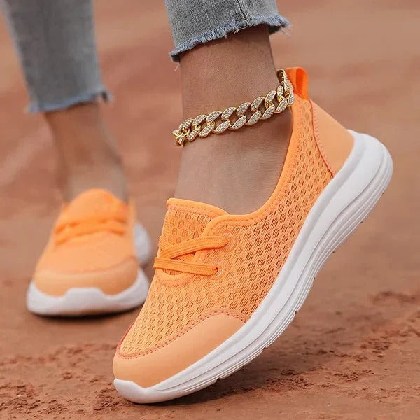Women's Orthopedic Walking Shoes with Memory Foam Cushioning and Mesh Breathability