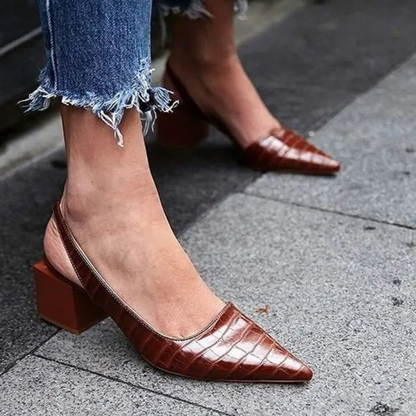 Women's Dress Pumps with Contoured Arch Support and Cushioned Insole