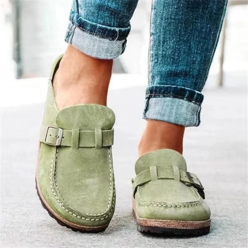 Women's Open-Toe Sandals with Adjustable Buckle Strap and Breathable Design