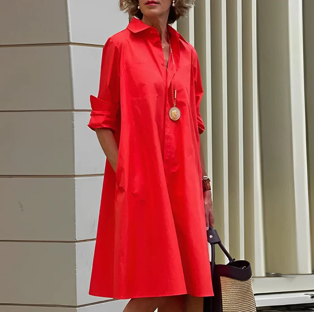 Women's Polo Dress with Relaxed Fit and Breathable Fabric