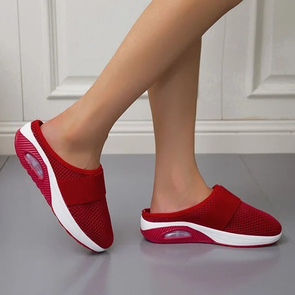 Orthopedic Wedge Sandals with Arch Support and Breathable Mesh, Non-Slip Sole