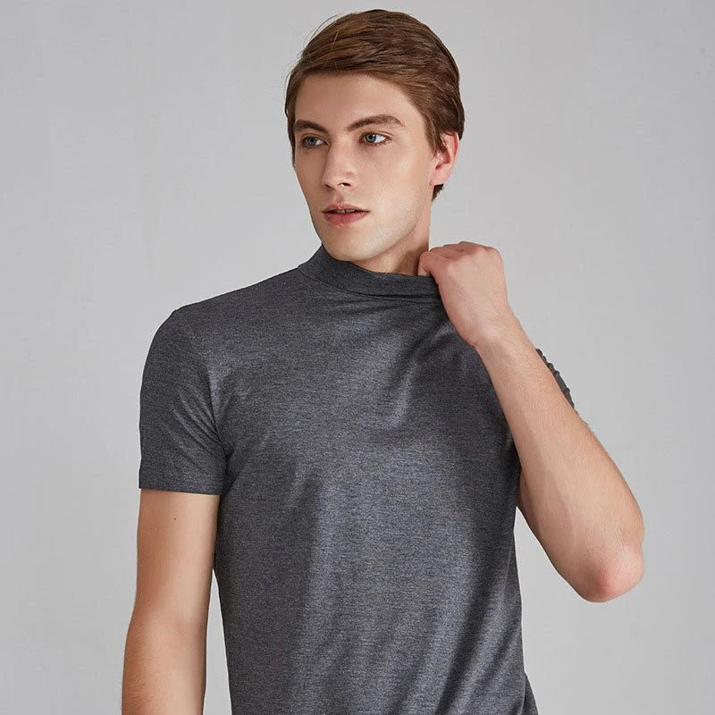 Men's Cotton Blend Turtleneck with Comfortable Fit and Breathable Fabric