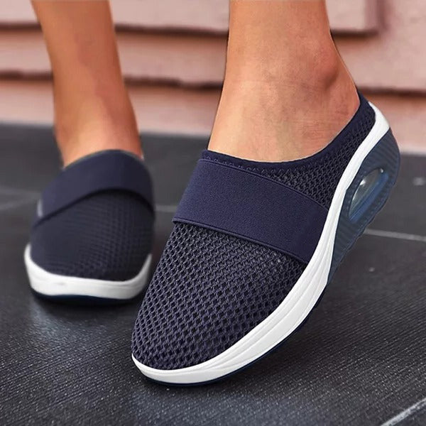 Orthopedic Wedge Sandals with Arch Support and Breathable Mesh, Non-Slip Sole
