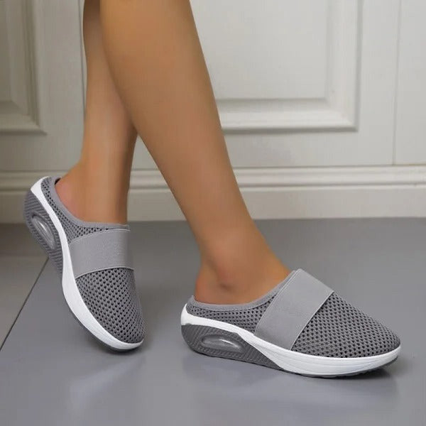 Orthopedic Wedge Sandals with Arch Support and Breathable Mesh, Non-Slip Sole