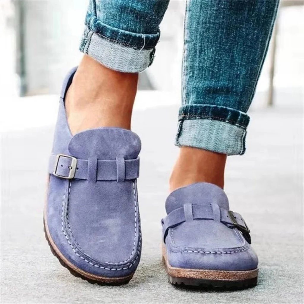 Women's Open-Toe Sandals with Adjustable Buckle Strap and Breathable Design
