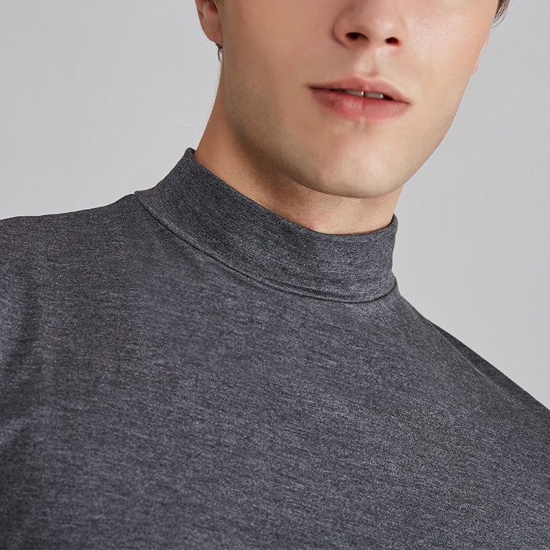 Men's Cotton Blend Turtleneck with Comfortable Fit and Breathable Fabric