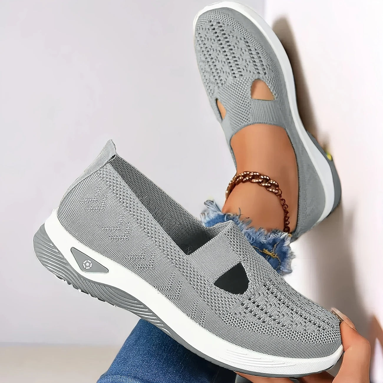 Women's Slip On Orthopedic Shoes with Memory Foam and Triple Arch Support