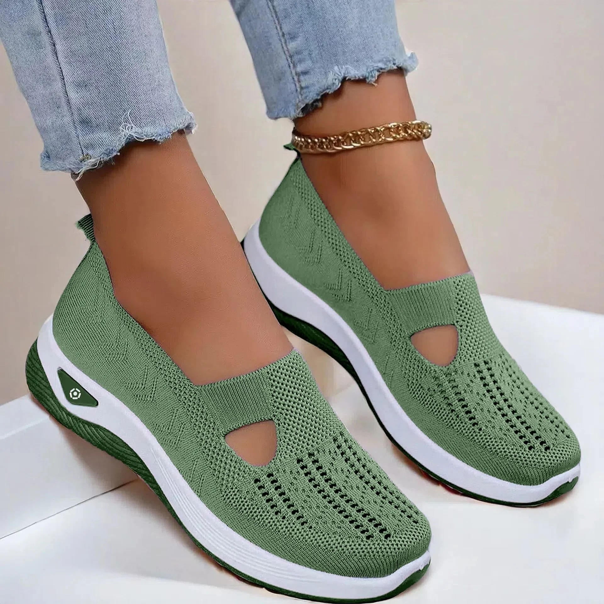 Women's Slip On Orthopedic Shoes with Memory Foam and Triple Arch Support