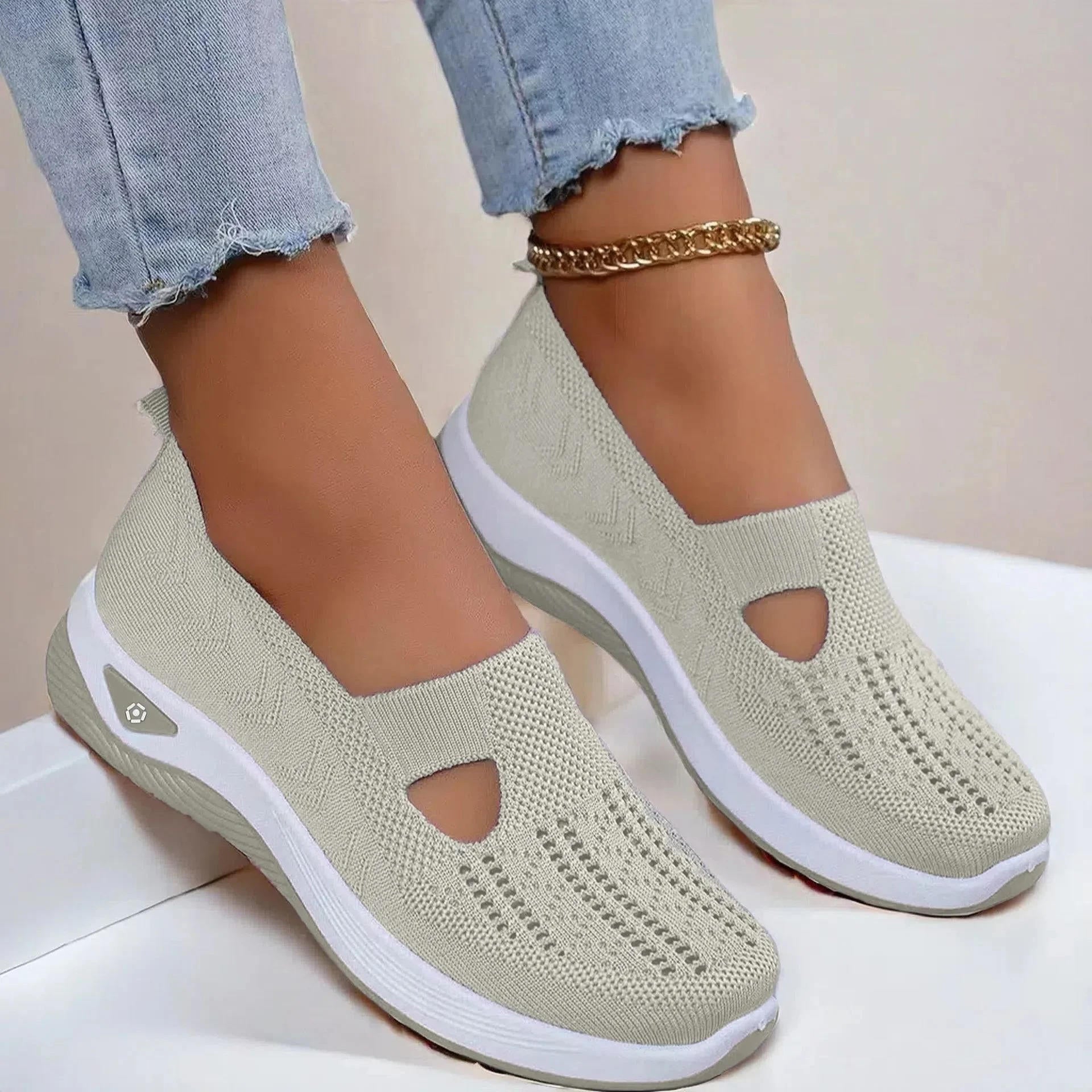 Women's Slip On Orthopedic Shoes with Memory Foam and Triple Arch Support