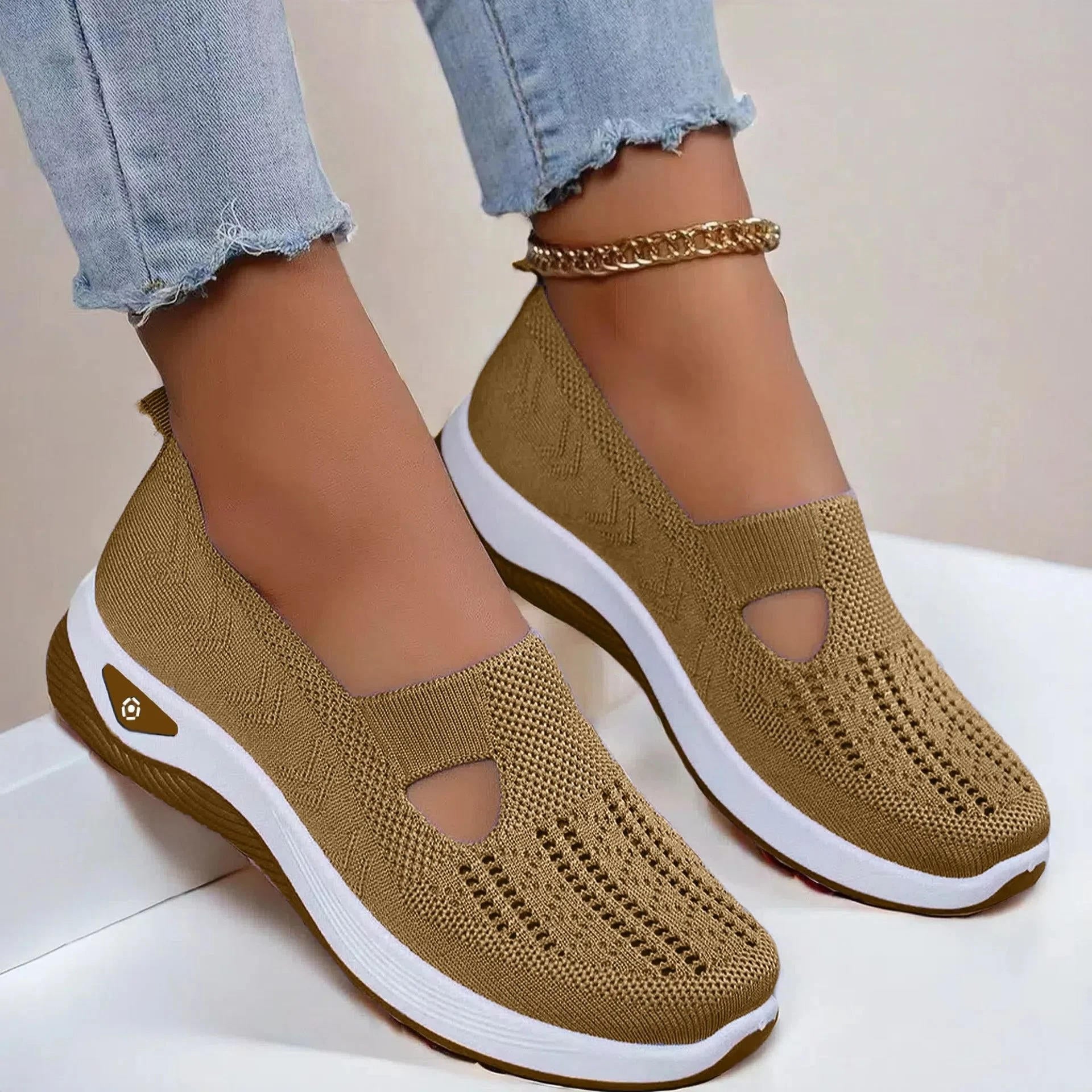 Women's Slip On Orthopedic Shoes with Memory Foam and Triple Arch Support