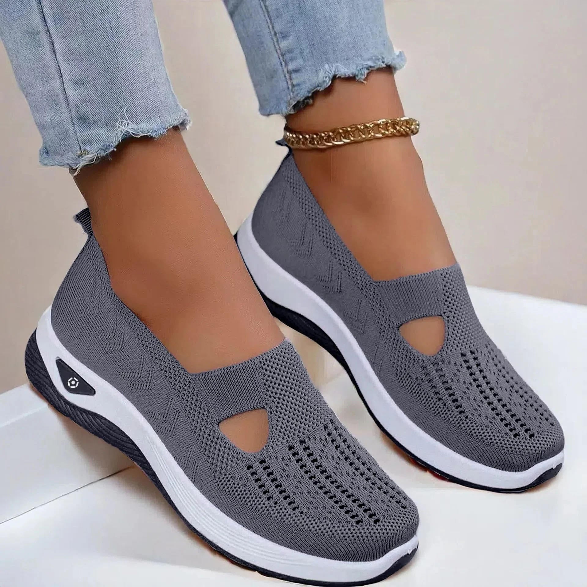 Women's Slip On Orthopedic Shoes with Memory Foam and Triple Arch Support
