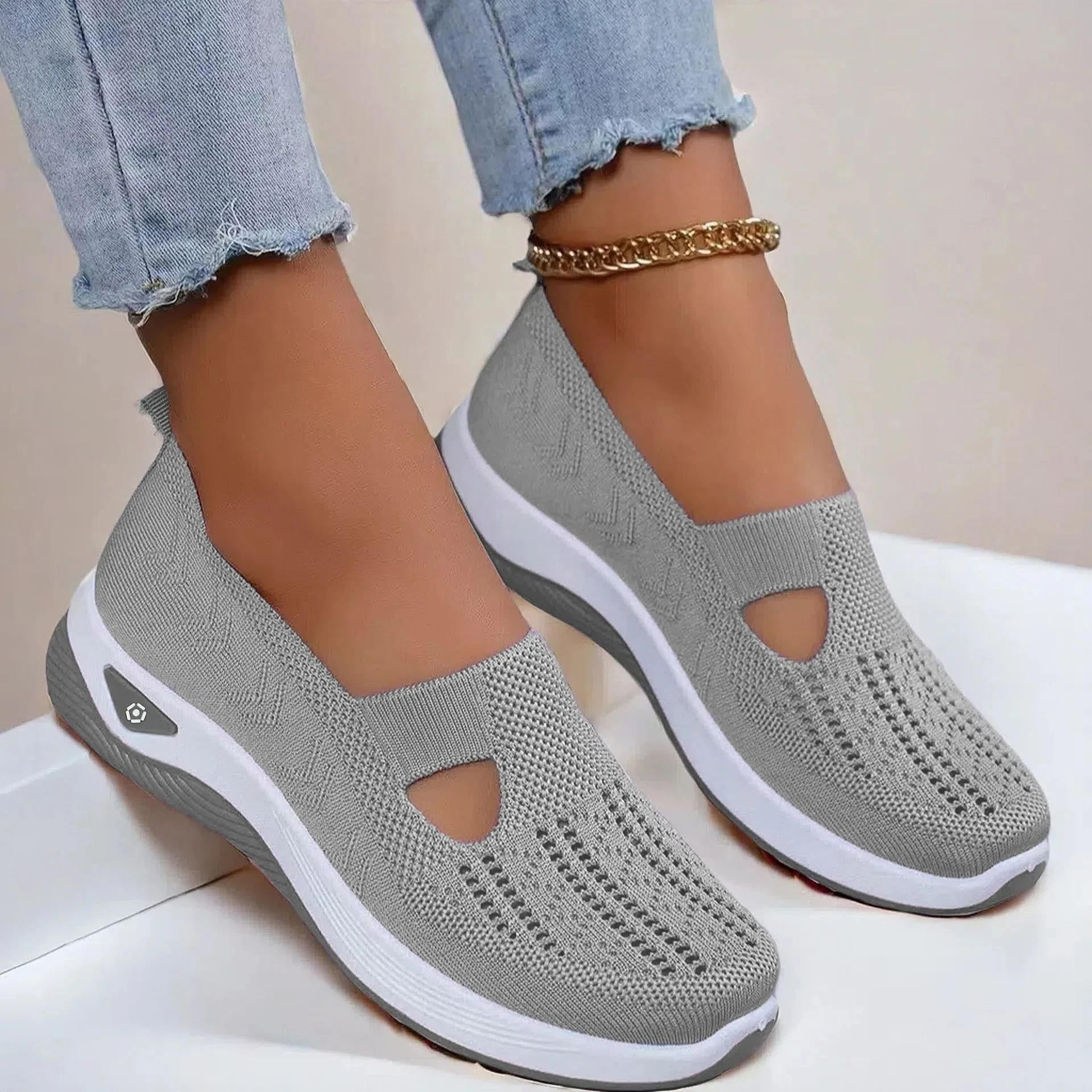 Women's Slip On Orthopedic Shoes with Memory Foam and Triple Arch Support